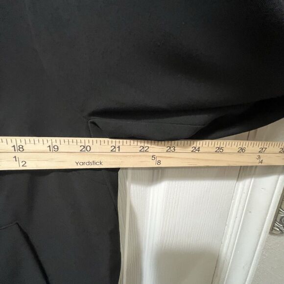 Lapis Black Peacoat Jacket, Womens Size XL, Academia, Oversized Buttons, Pockets - Picture 5 of 6